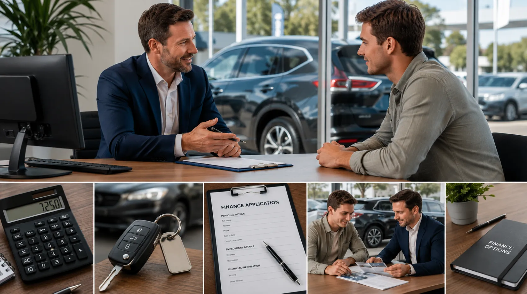 Used car finance discussion at JMG Used Cars
