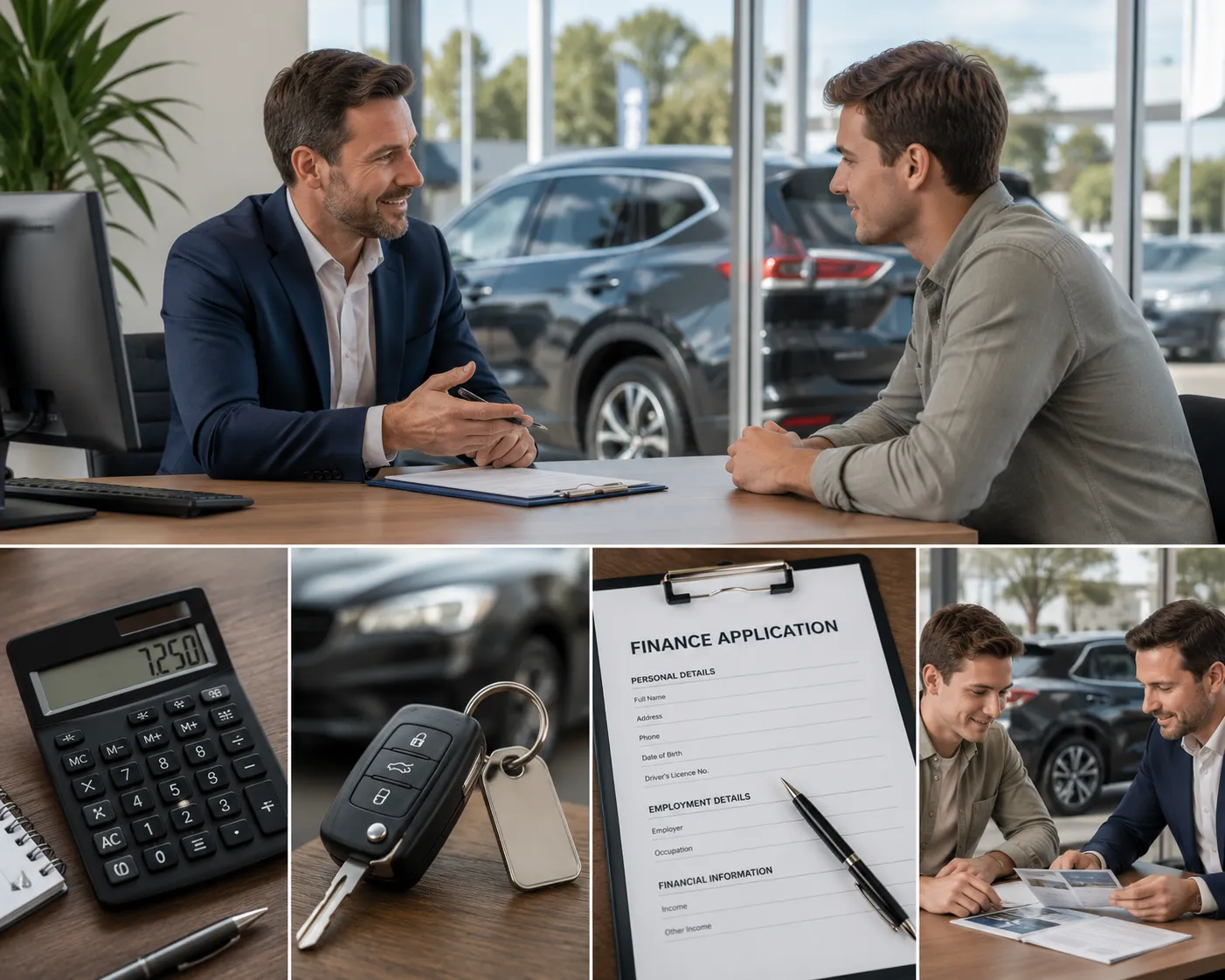 Used car finance discussion at JMG Used Cars