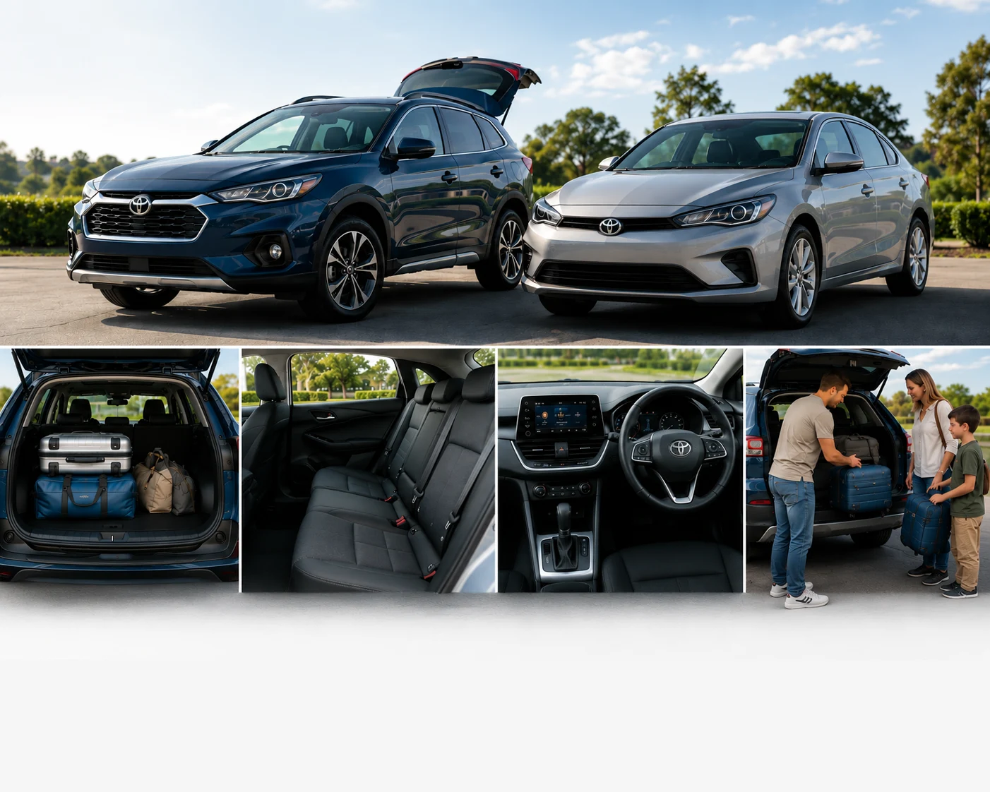 Used SUV and sedan comparison at JMG Used Cars