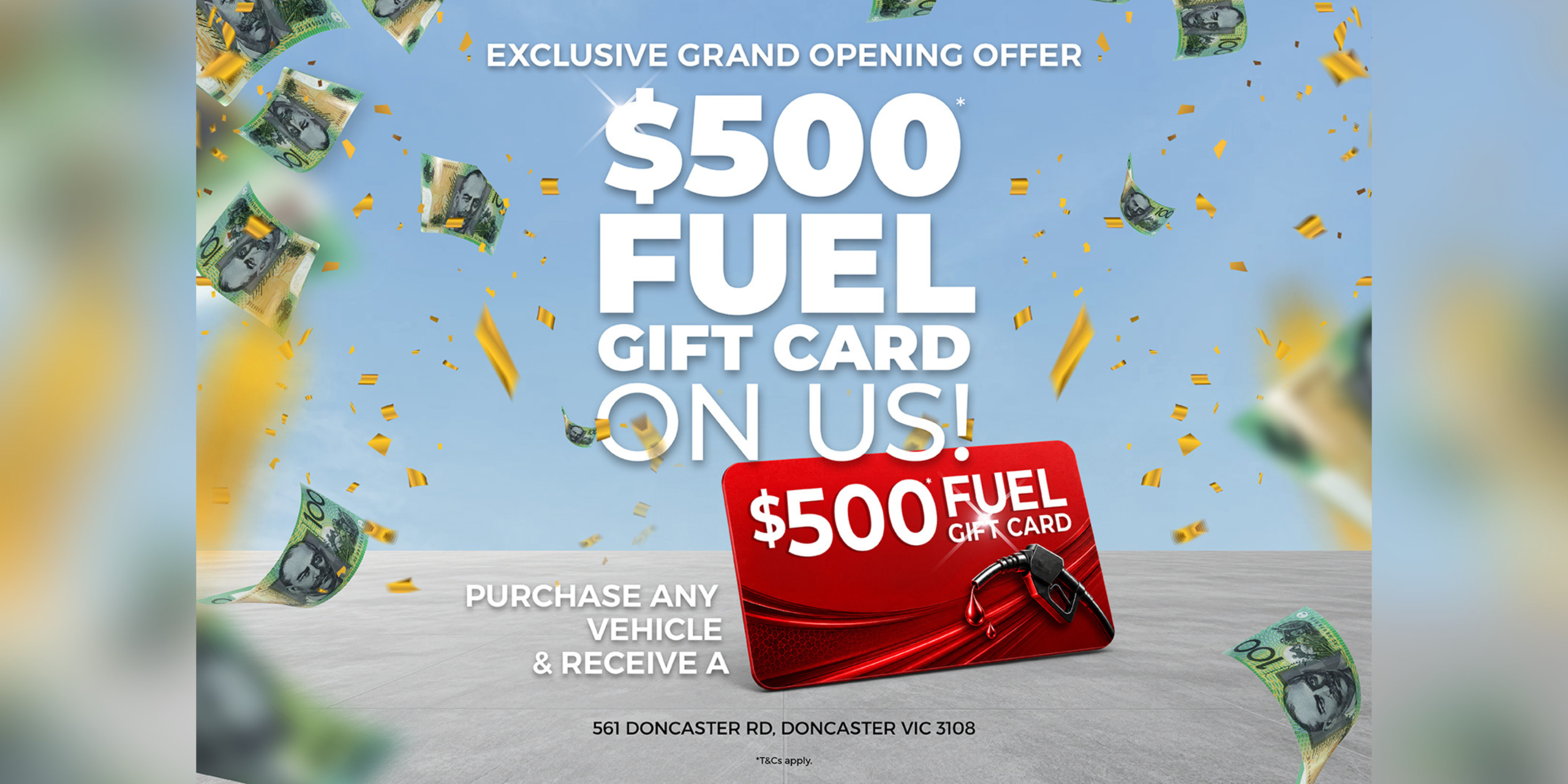 Doncaster $500 Fuel Card offer